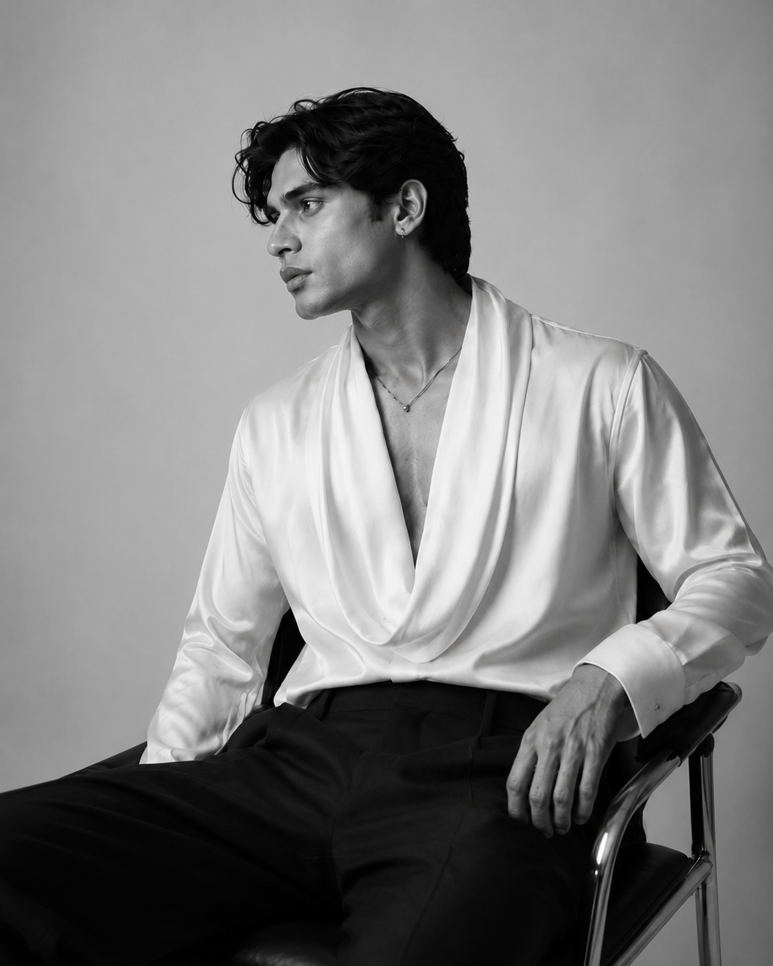 Serein Satin Shirt — view 2